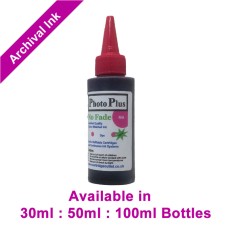 PhotoPlus Magenta Archival Dye Ink Compatible with Canon printers - 30ml, 50ml & 100ml
