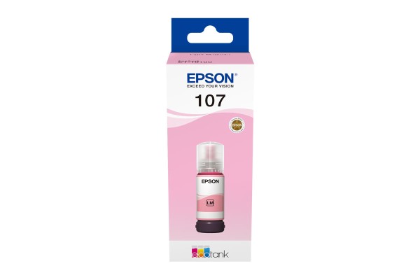 Epson 107 Light Magenta Bottle of Dye Ink - 70ml.