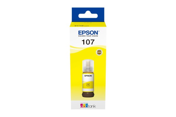 Epson 107 Yellow Bottle of Dye Ink - 70ml.