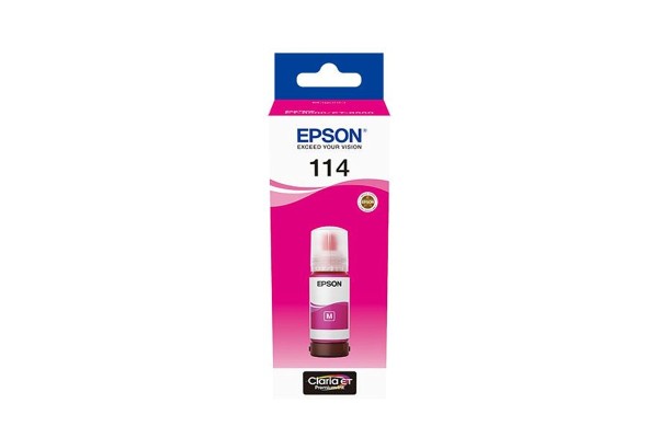 Epson 114 Magenta Bottle of Dye Ink - 70ml.