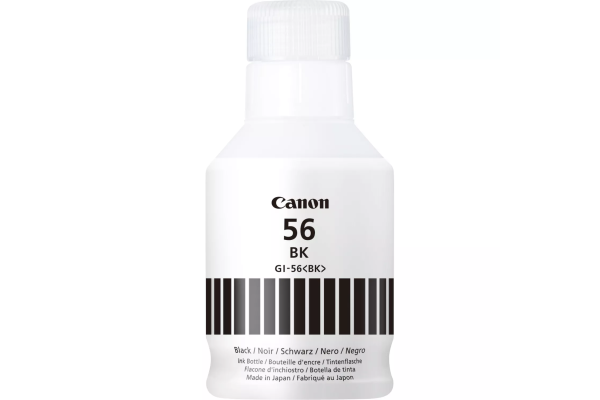 A 170ml Bottle of Canon GI-56 Black Pigment Ink.