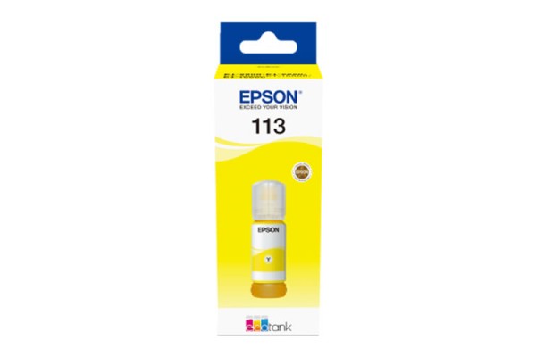EP-113 Yellow Pigment Genuine OEM Epson Bottle of Ink.