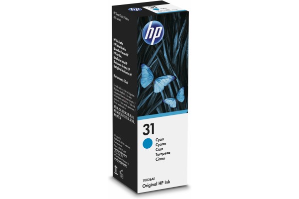 HP-31 Cyan Dye Genuine OEM HP Bottle of Ink - 70ml.