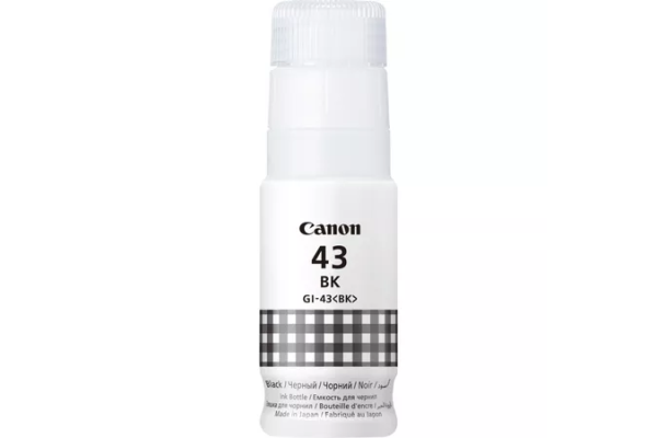 Canon GI-43BK Black Bottle of Chromalife 100 Dye Ink - 60ml.