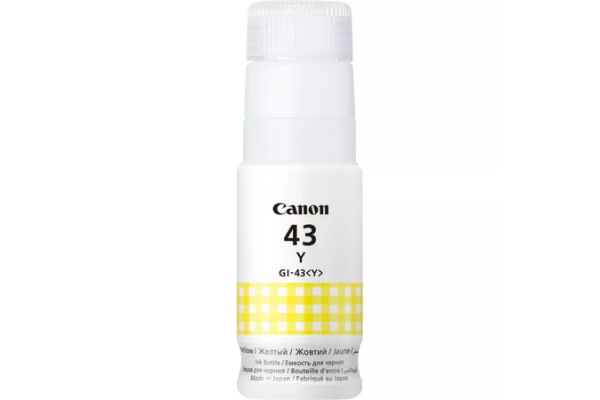 Canon GI-43Y Yellow Bottle of Chromalife 100 Dye Ink - 60ml.