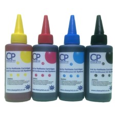 400ml, 4 Colour Set of PhotoPlus Archival Dye/Pigment Ink for Epson 4 Clr Printers.