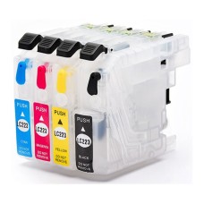 Refillable Cartridge Set Compatible with Brother LC223 Cartridges.