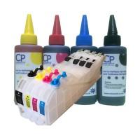 Refillable Extended XL Cartridge Kit for Brother LC223 Cartridge Set, with 400ml of Universal Ink.