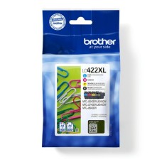 Genuine Cartridge Set for Brother LC422XL 4 Colour Ink Cartridge Set.