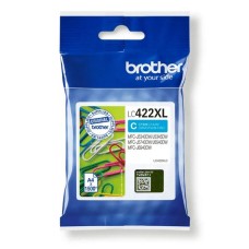 Genuine High Capacity Cartridge for Brother LC422XL Cyan Ink Cartridge.
