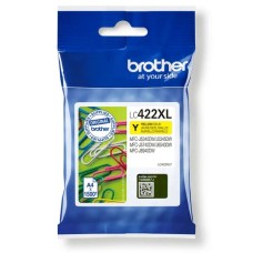 Genuine High Capacity Cartridge for Brother LC422XL Yellow Ink Cartridge.