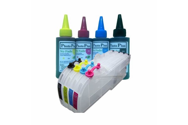 Brother Compatible LC-970 LC1000 Extended Refillable Cartridges with 400ml of Archival Ink.