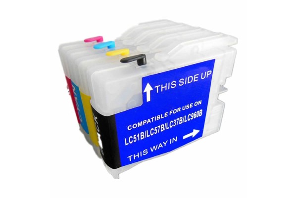 Refillable Cartridge Set For Brother LC970, LC1000 Cartridges.
