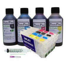 Refillable Cartridge Kit for Epson 405 Suitcase Cartridges with 400ml Archival Ink.