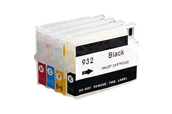 Refillable cartridge set Compatible with HP 932 & HP 933 Cartridges.