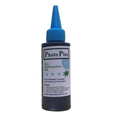 100ml of Light Cyan Epson Compatible Sublimation Ink - PhotoPlus Brand. 100ml of Light Cyan Epson Compatible Sublimation Ink - PhotoPlus Brand.