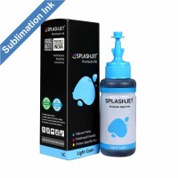 70ml Bottle of Light Cyan Dye Sublimation Ink for Epson EcoTank Printers using 673 Series Inks.
