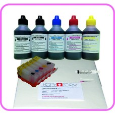 Edible Printer Refillable Cartridge Accessory Kit for Canon PGI-5 , CLI-8 with Wafer Papers.