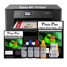 Epson WF-7310 A3+ Printer Bundle | XXL Refillable Cartridges & 400ml Pigment Ink Epson WF-7310 A3+ Printer Bundle | XXL Refillable Cartridges & 400ml Pigment Ink